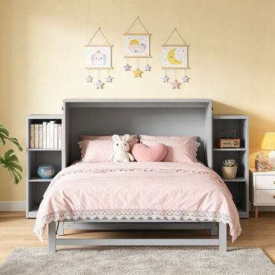 Full Size Murphy Bed With Spacious Storage, Ideal For Guest Rooms And Compact Bedrooms