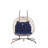 Metal Frame Patio Chair With Stand And Cushions For Bedroom Balcony Patio-1546426144