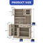 Armoire de rangement avec garde-manger Gracie Oaks-276672469