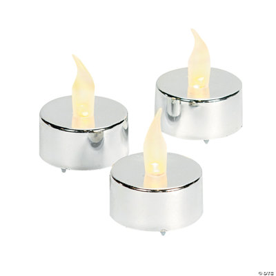 Bougies chauffe-plat à piles - 12 pièces