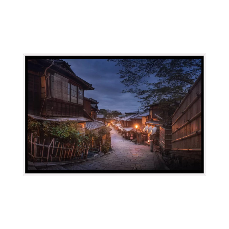 Spring In Japan XV by Daniel Kordan - Print on Canvas, White Framed, 66.04 cm H x 45.72 cm W