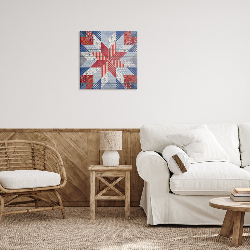 «Patriotic Quilt», art par Susan Arnot, H 24 po x l 24 po