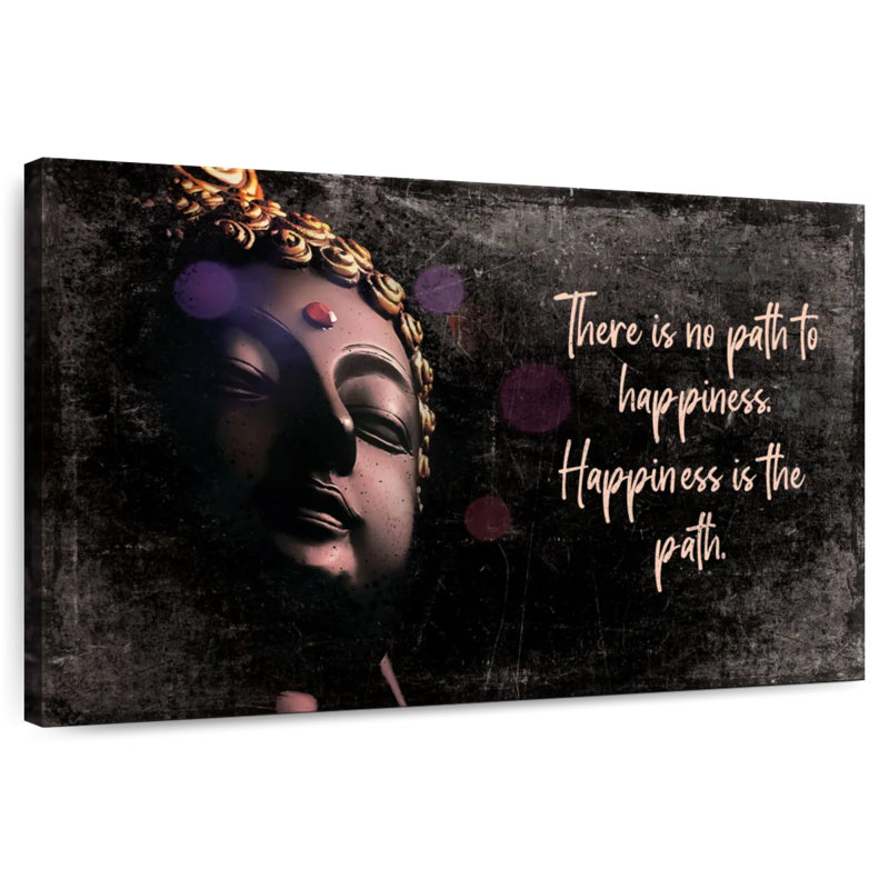 Kerrick Happiness Is The Path Quote, 8" H x 12" W