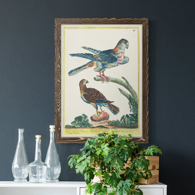 Toile encadrée de qualité supérieure Pastel Birds III - prête à être accrochée