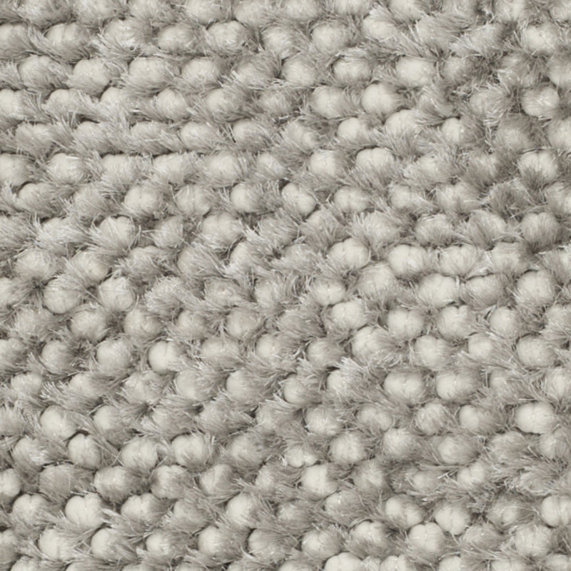 Tapis argenté tissé à la main Delane, Rectangle 4 pi x 6 pi