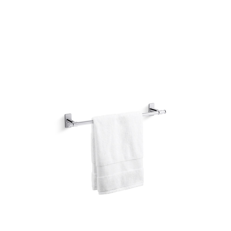 Castia by Studio McGee Towel Bar, Polished Chrome, 2.5" H x 18" W x 3.25" D