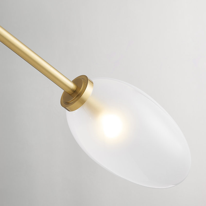 ALBERTON 6 LIGHT CHANDELIER, Aged Brass