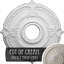 Attica 18"H x 18"W x 0.625"D Ceiling Medallion-73157436