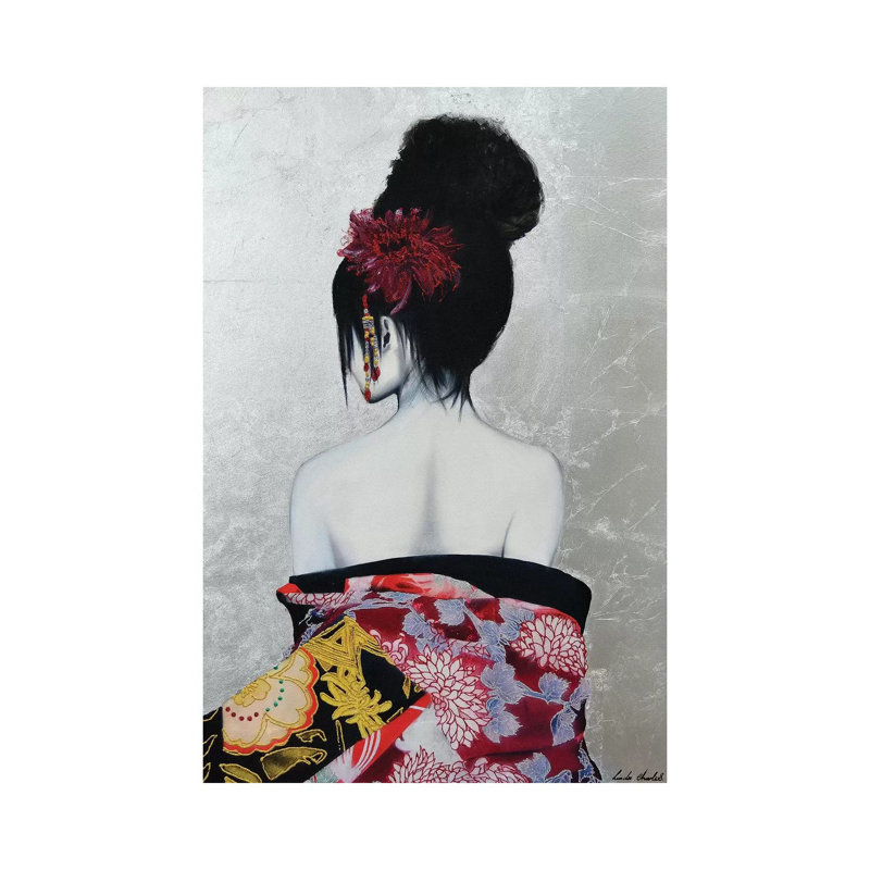 Senkai 1 Piece Painting on Canvas, 66.04cm H x 45.72cm W x 3.81cm D, Wrapped Canvas