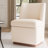 Upholstered Boucle Accent Chair Full Back Barrel Chair Armless Living Room Chairs With Solid Wood Base-1662527497
