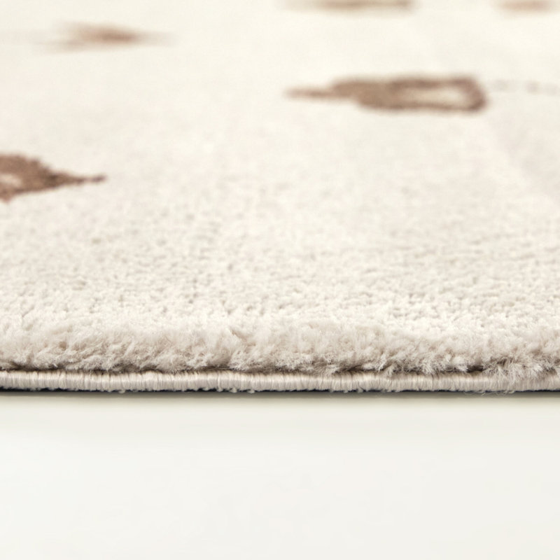 Harmony Beige/Tan Floral Farmhouse Area Rug, Rectangle 7'10" x 10'