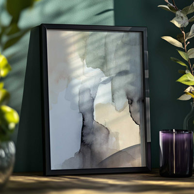 Organic Tones in Watercolor III Print in a Frame