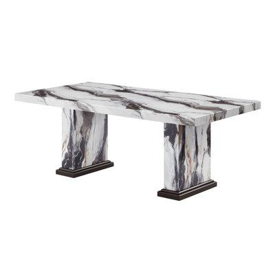 Faux Marble Dining Table