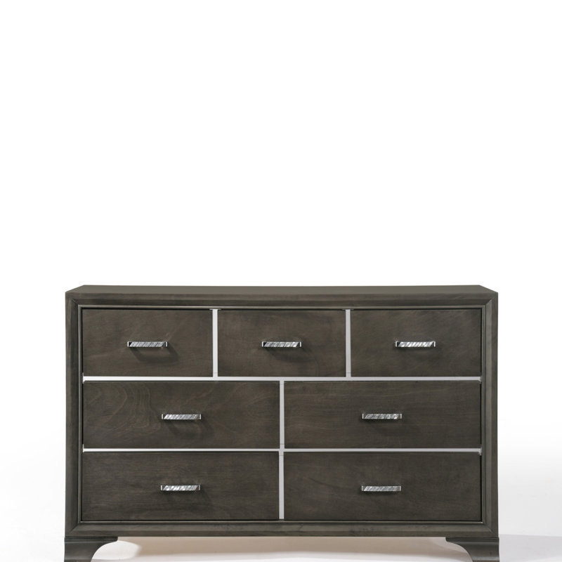 Commode Carine II à finition grise (Commode)
