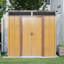 Outdoor Metal Storage Shed with Window and Transparent plate-108284808-113816594