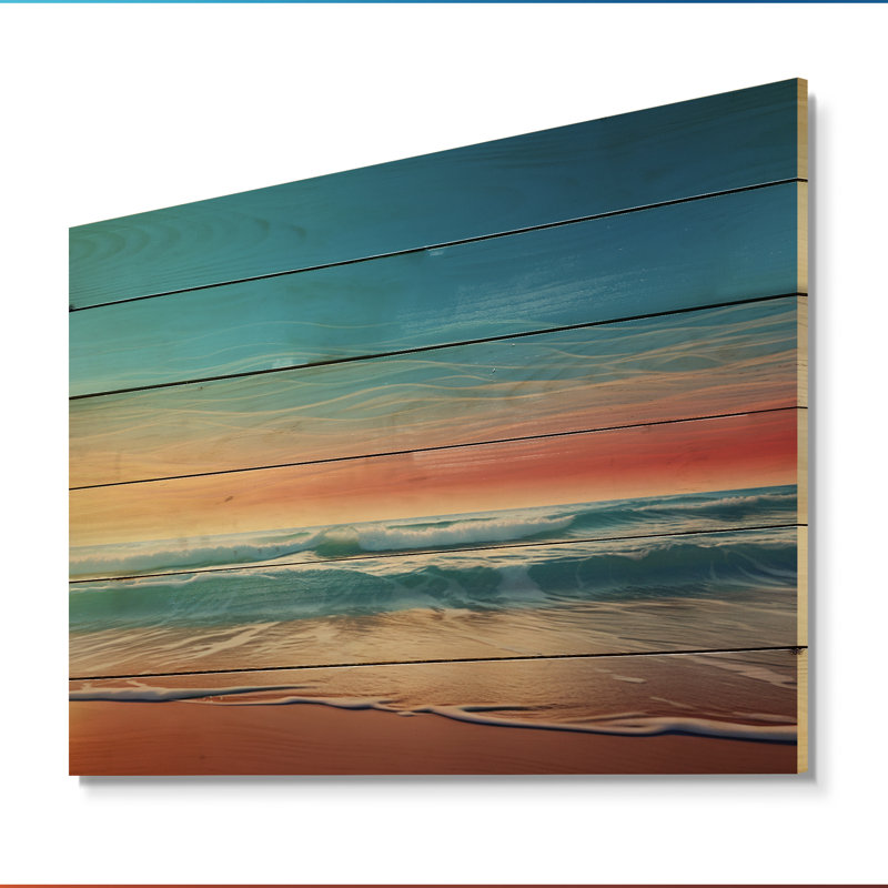 «Bynoe Coastal Minimalisme» Photo sur bois, H 10 po x l 20 po x P 0,78 po