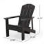 Chaise Adirondack avec repose-pieds dissimulé