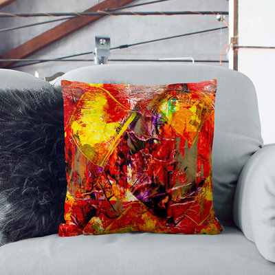 Abstract Square Throw Cushion
