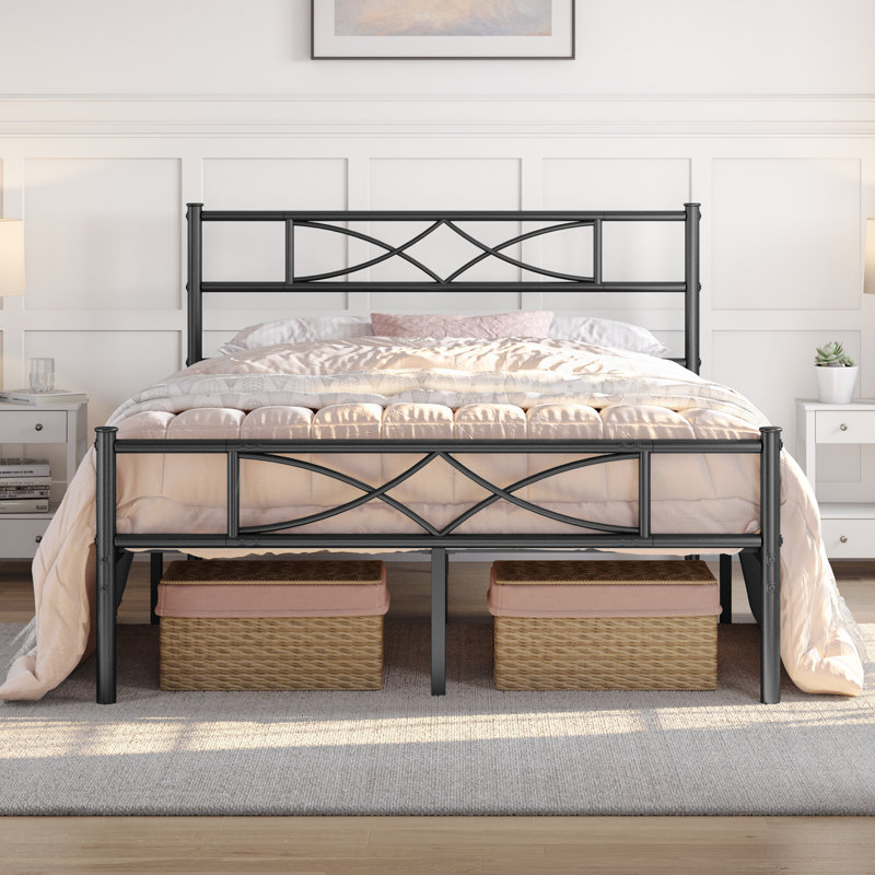  Bed, Double (4'6), Black