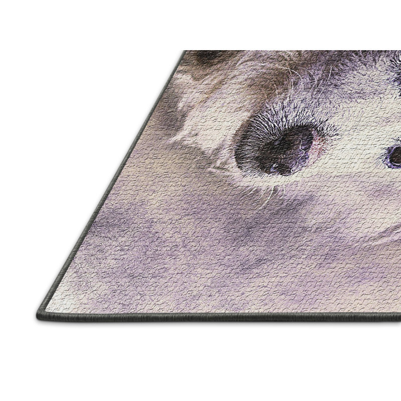 Tapis zone grise dog, Rectangle 2 pi x 5 pi