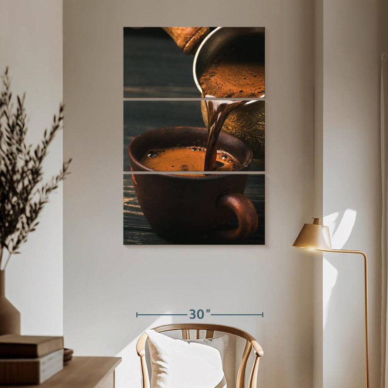 Yarlin Pouring Turkish Coffee, 65" H x 42" W