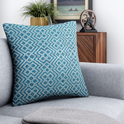 Crisfield Indoor/Outdoor Geometric Throw Pillow