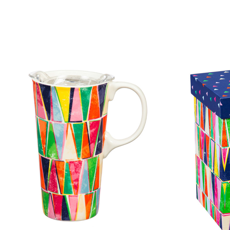 Cypress Home Earthenware Travel Mug