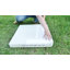 Table pliante portative de 4 pi, table en plastique, avec poignée de transport, verrous, pieds droits pour la fête intérieure et extérieure, barbecue, camping, jeux de société - blanc