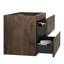 Armoire murale 24W-105, noyer, sans lavabo, 2 tiroirs, pré-assemblée, option de tiroir spacieux, lavabo Manastration - 24W-105, couleur noyer, fermeture silencieuse, design tendance-2130853962