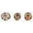 BIA Cordon Bleu Wood Assorted Votives 2.75", 3.25" and 3.75", Set of 3