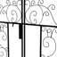 Arche de jardin en métal 7,5 'avec barrière Outsunny