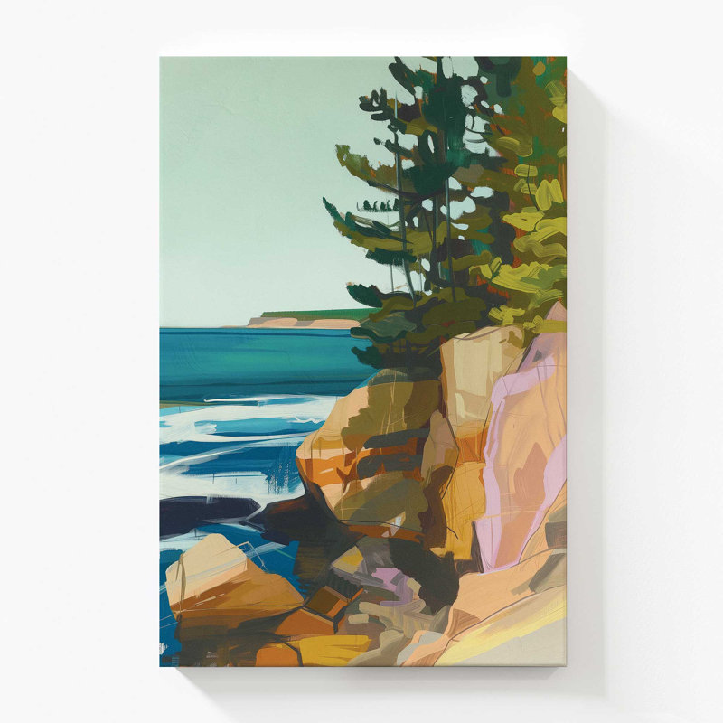 Seacliff Whispers v2, Large Canvas Print, 60" H x 40" W