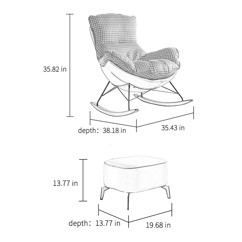 Chaise berçante Home