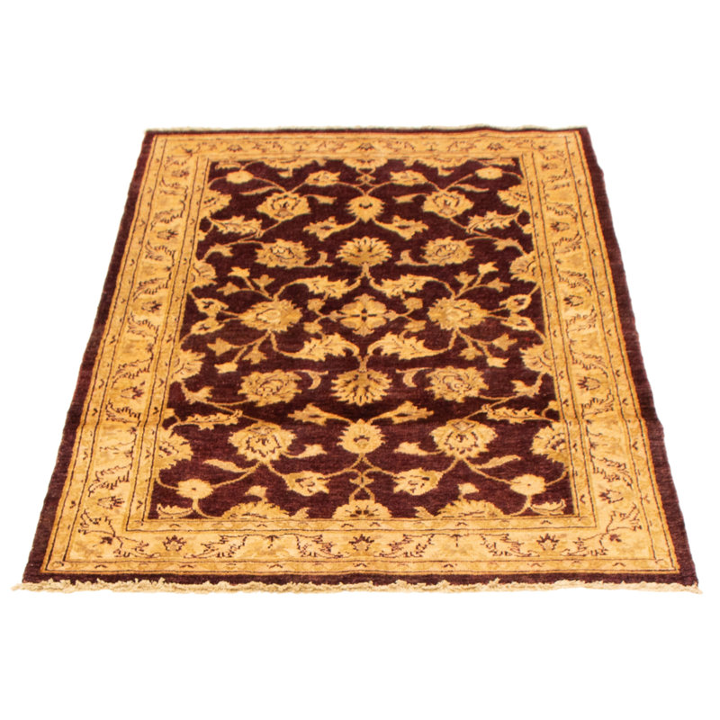 Tapis bordeaux Chobi Finest 4 pi 2 po x 6 pi 7 po