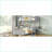 Twin Over Full Pine Wood Bunk Bed with Desk Gray No Box Spring Needed for Small Spaces-314111629-314111628