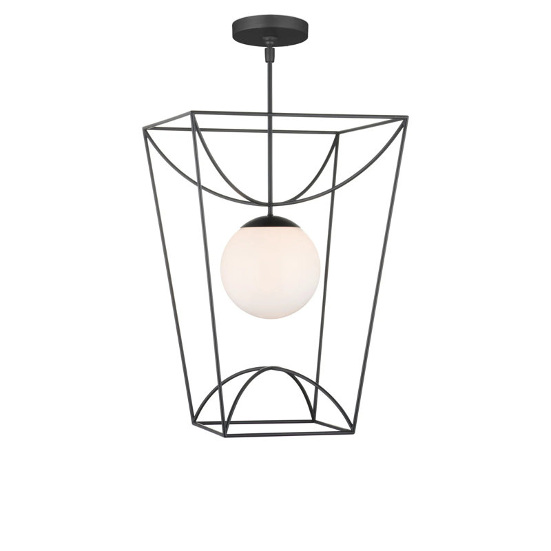 Rochefort Small Lantern, 33.75" H x 21" W x 21" D