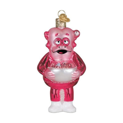 Blown Glass Ornament for Tree, Franken Berry