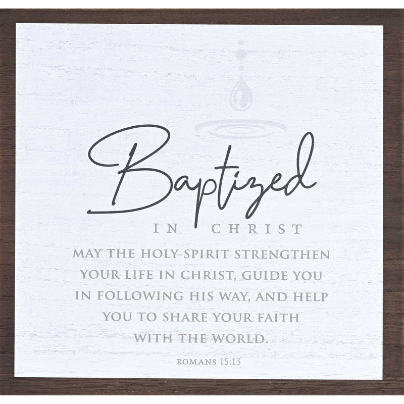 Boîte à souvenirs «Baptized In Christ»