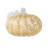8.5"D Fall Amber Dots Glass Large Pumpkin