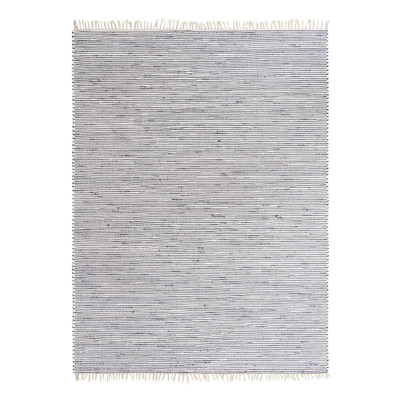 Isiahi Cotton Striped Indoor Rug, Rectangle 9' x 12'