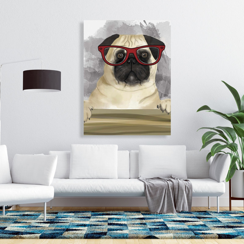 Geek Carlin - Illustrative Red Canvas for Home Decor