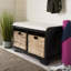 Banc de rangement rembourré à casiers Briananthony-864738076