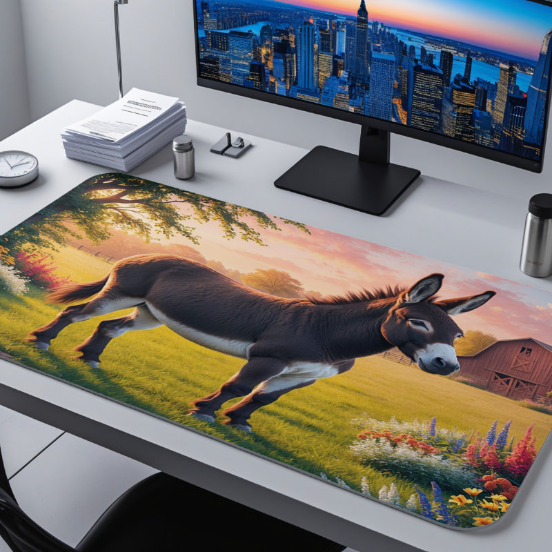 Polyester Desk Pad, 31.5x15.5