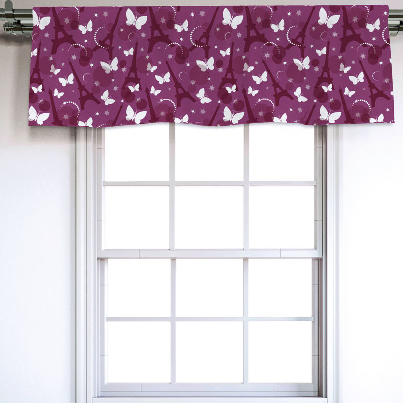 Sateen Ruffled Window Valance