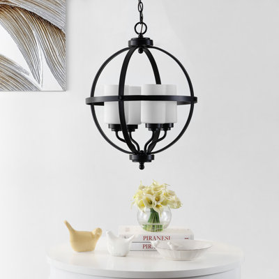 Cannady 4 - Light Dimmable Globe Chandelier