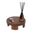Plateau décoratif décoratif en bois massif pour repose-pieds ou table basse - Plateau décoratif moderne pour décoration de bijoux ou de comptoir de cuisine - Brun