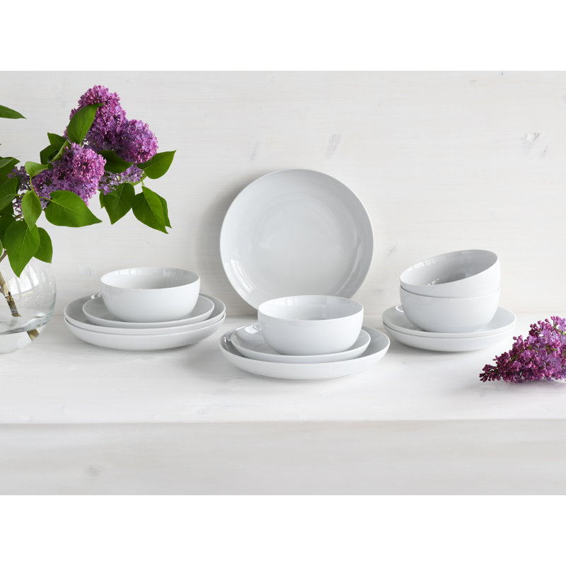Allround Piece Porcelain Dinnerware Set - Service for 4