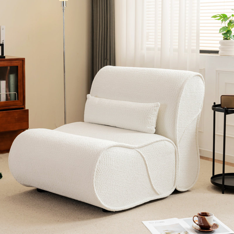 Fauteuil inclinable Soft Velvet, Tissu beige