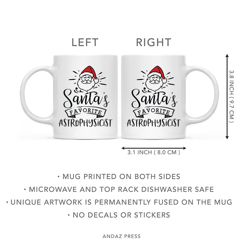 Grande tasse à café en astrophysicien de père Noël