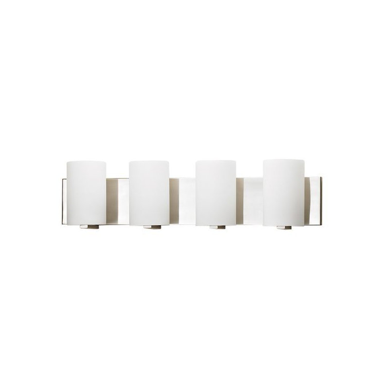 Éclairage pour meuble-lavabo à 4 lumières Abhijeet, Chrome brossé